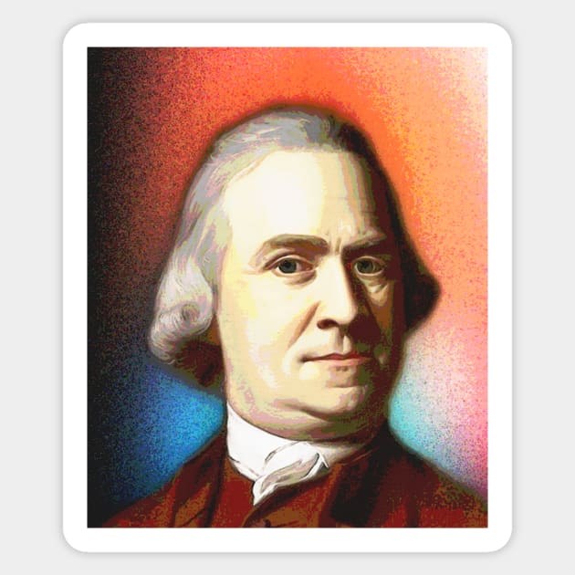 Samuel Adams Portrait | Samuel Adams Artwork 3 Sticker by JustLit